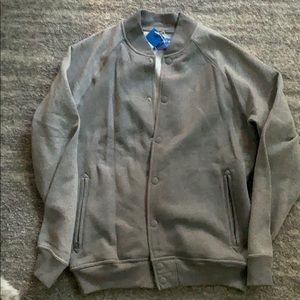 Adidas fleece varsity jacket